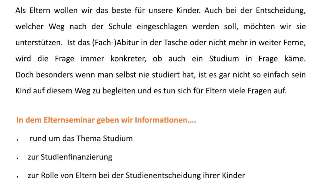 Elternseminar